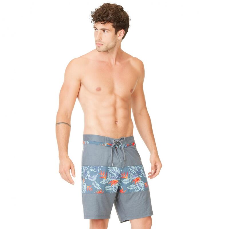 Boardshort long homme touché coton Flow