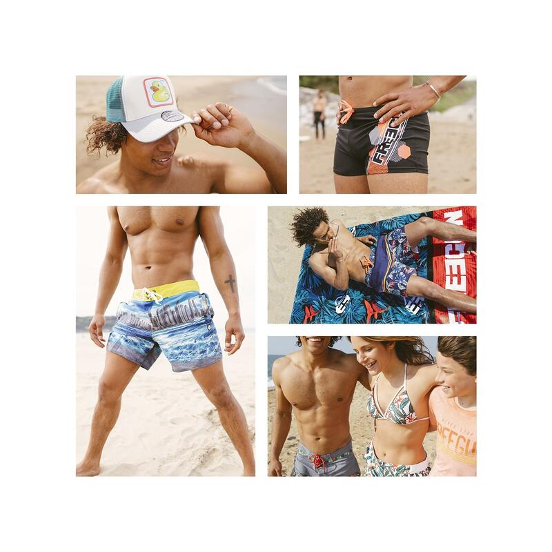 Boardshort court homme ceinture tout-élastiquée