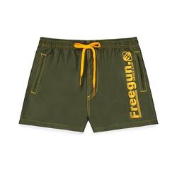 Boardshort court garçon avec ceinture demi-élastiquée