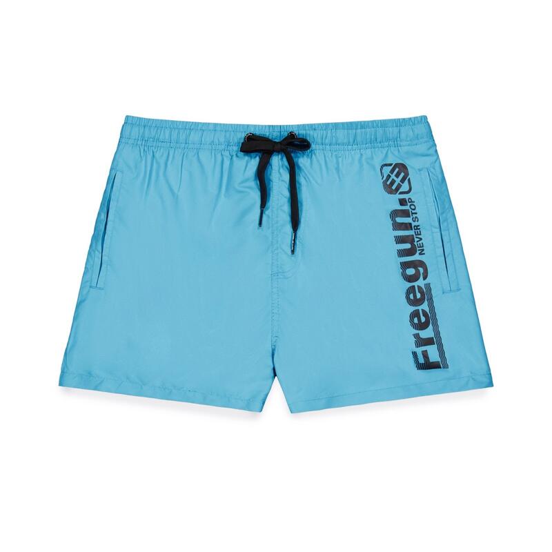 Boardshort court garçon avec ceinture demi-élastiquée