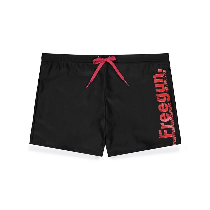 Shorty de bain garçon uni avec logo