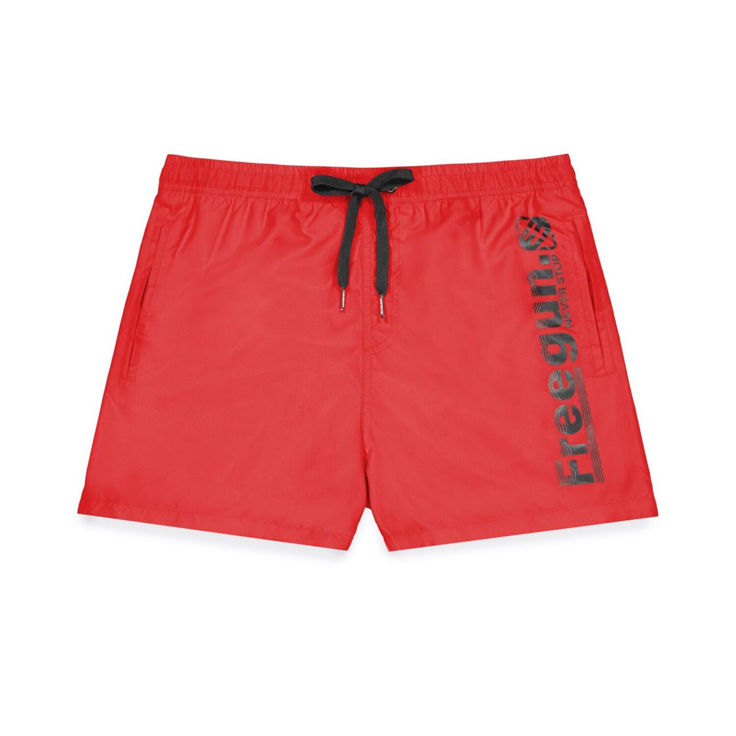 Boardshort court garçon avec ceinture demi-élastiquée 1/3