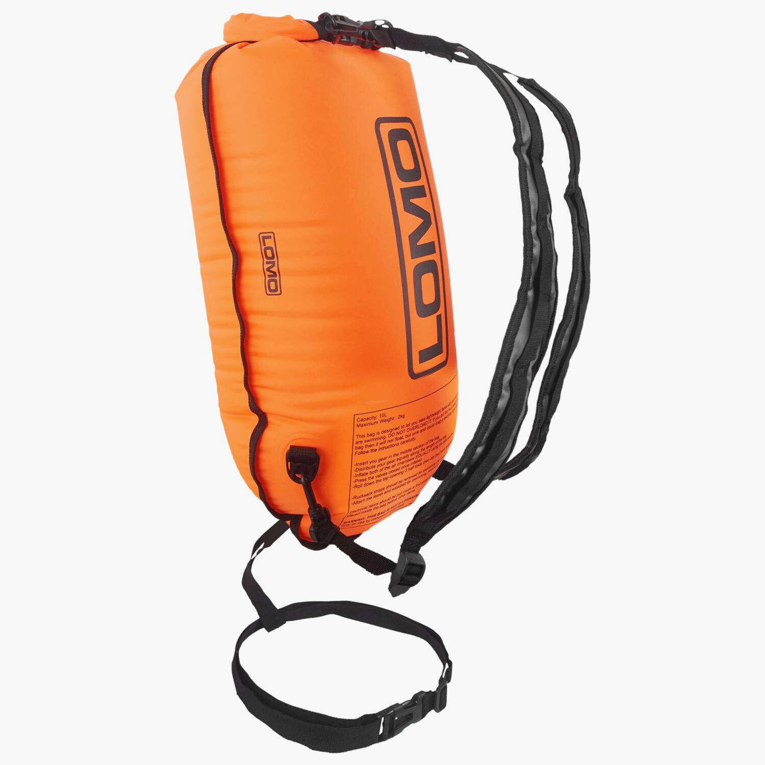LOMO Lomo Swim Run Drybag Tow Float Rucksack - Orange