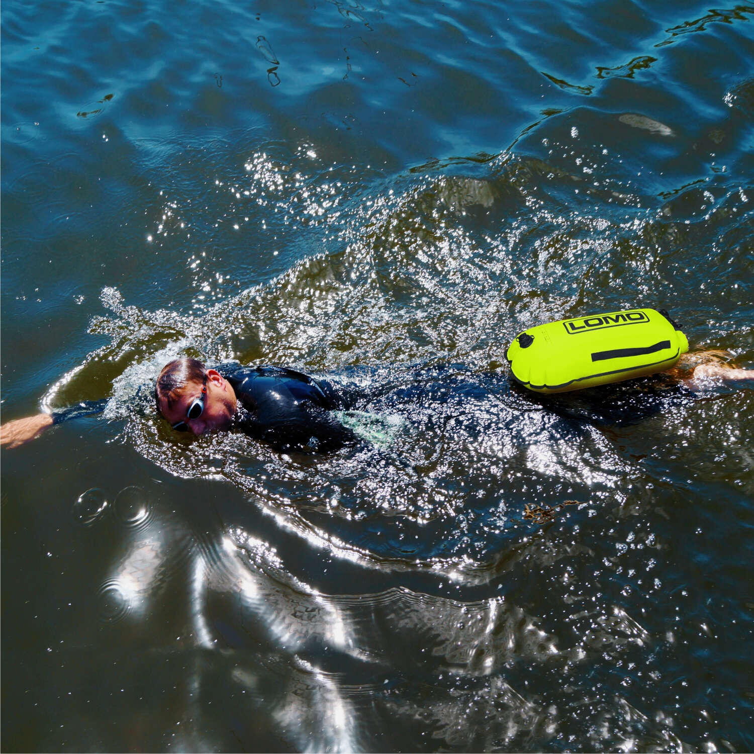 Lomo Swimming Tow Float Dry Bag - Yellow LOMO