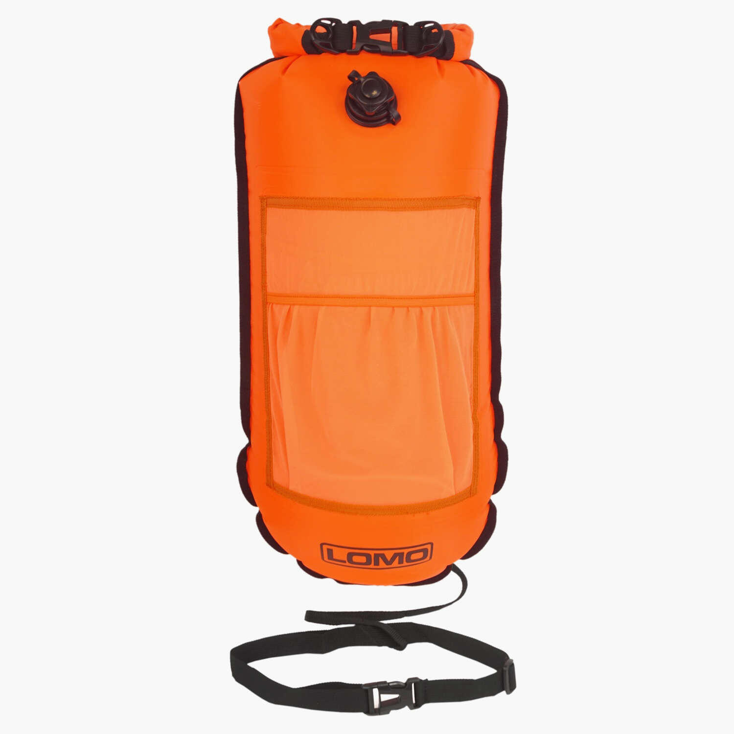 Lomo Swimming Tow Float Dry Bag With Mesh Pouch - Orange 1/6