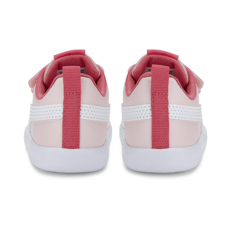 Courtflex V2 Sneakers Kinder PUMA Almond Blossom White Pink