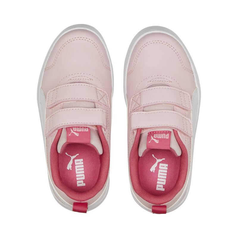 Baskets Courtflex V2 Enfant PUMA Almond Blossom White Pink