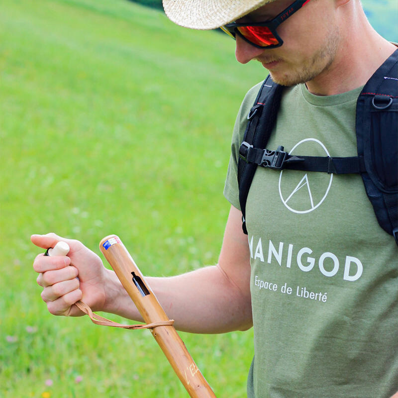 T-shirt Manigod Logo AD-Kaki-XS 2/2
