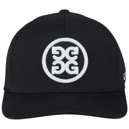 CIRCLE G'S STRETCH TWILL SNAPBACK GOLF CAP - BLACK