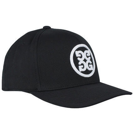 CIRCLE G'S STRETCH TWILL SNAPBACK GOLF CAP - BLACK