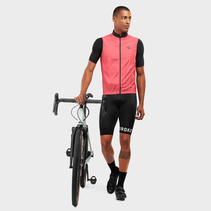 Colete corta-vento de ciclismo para homem V1 Cancano SIROKO Coral