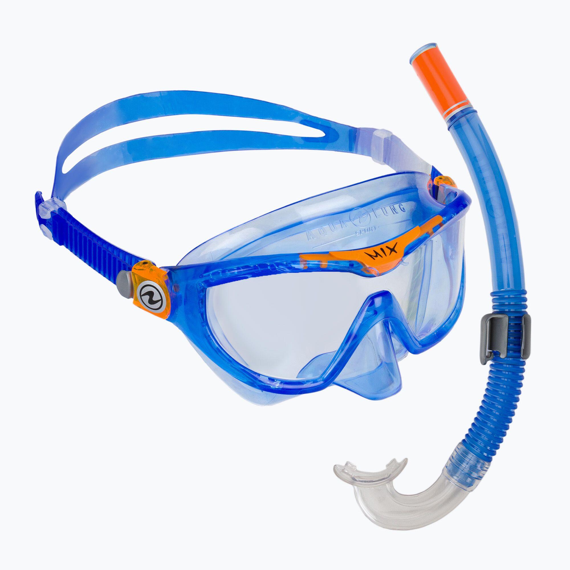 AQUALUNG Conjunto desportivo Aqua Lung Tubo + Máscara Aqua Lung Mix Combo Azul...
