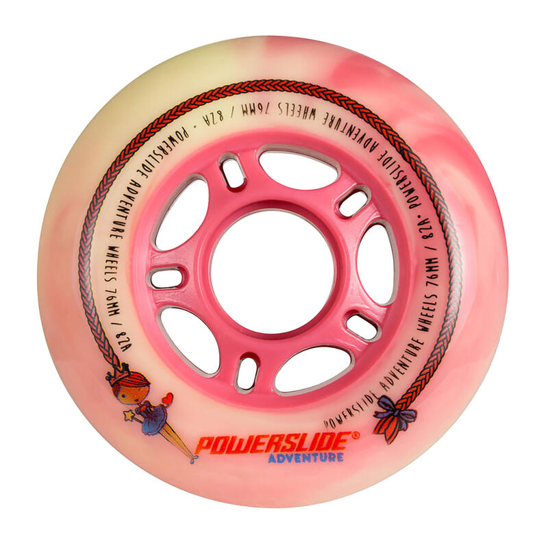 Kółka do rolek Powerslide Princess Girls Wheel 76 4-pack