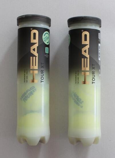Tennisball 2x4B HEAD TOUR XT TOURNAMENT Doppelpack 8 Tennisbälle 2 Dosen in Pack