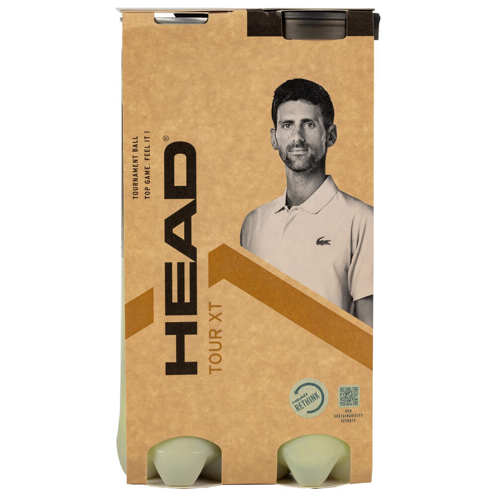 Tennisball 2x4B HEAD TOUR XT TOURNAMENT Doppelpack 8 Tennisbälle 2 Dosen in Pack 2/7