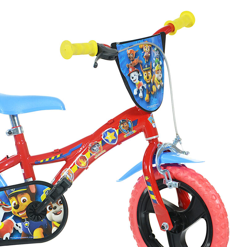 Bicicleta niños 12 Pulgadas Patrulla Canina rojo 3-5 años