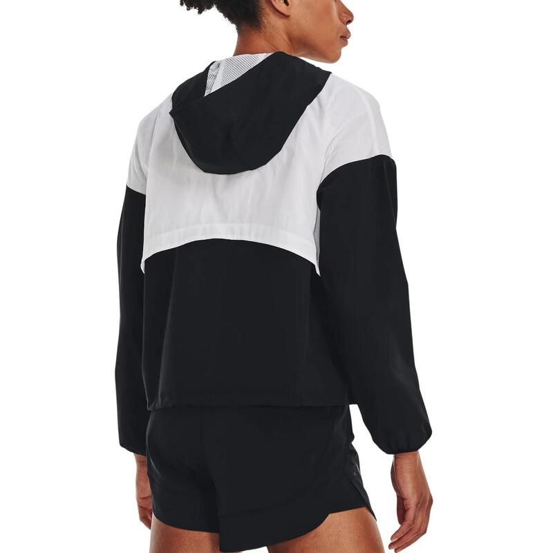 Woven Graphic Jacket női futódzseki - fekete
