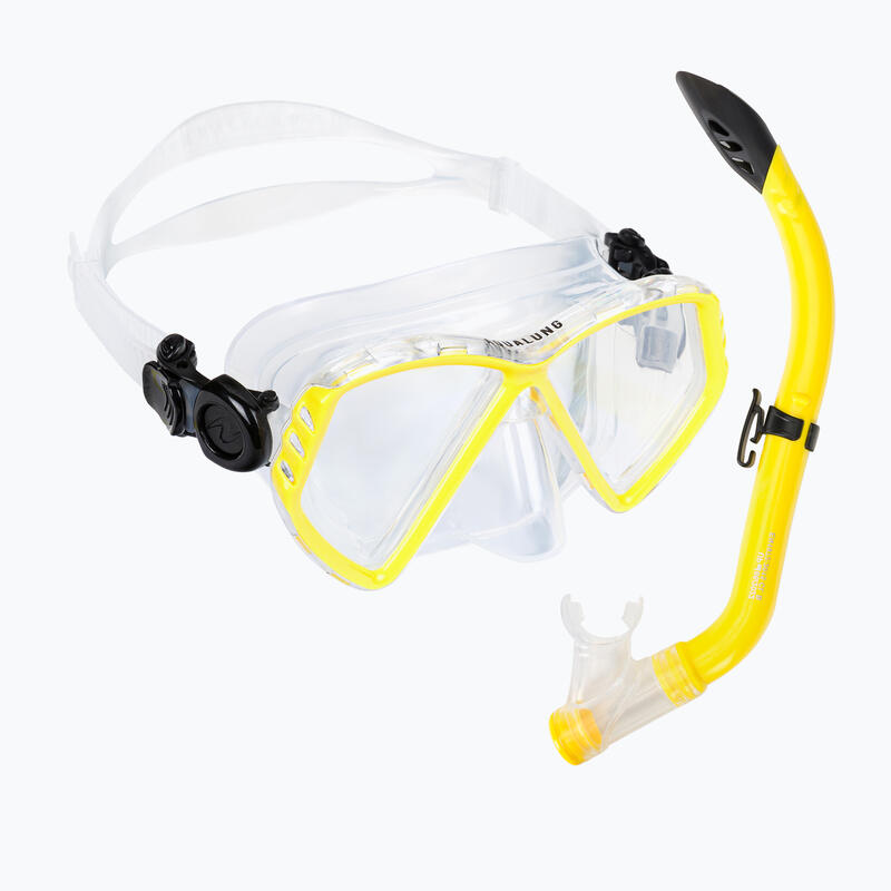 Set de snorkel para ninos Masilla combinada de Cub Aqualung + tubería