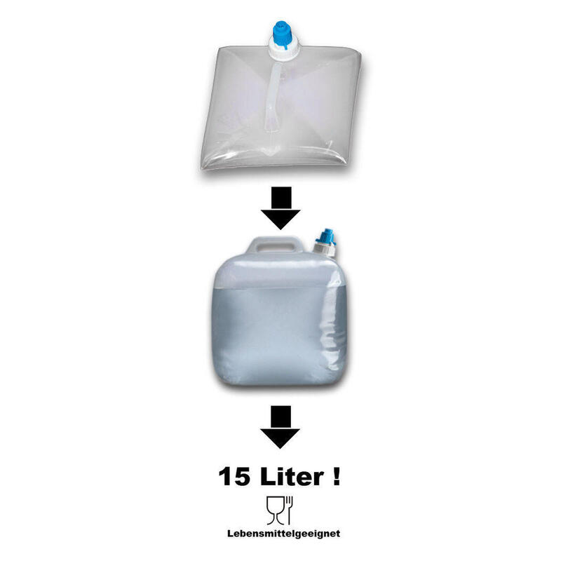 Faltkanister 15 Liter - ideal für Camping und Festivals, 7,90 €