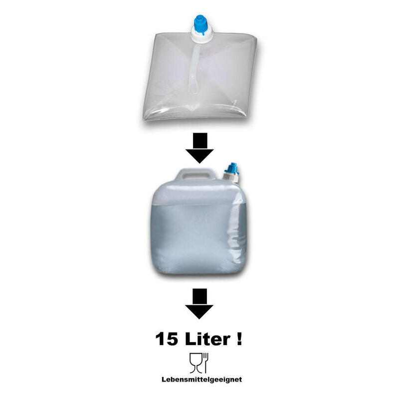 15L Opvouwbare jerrycan Camping watercontainer Drinkwater Opvouwbaar