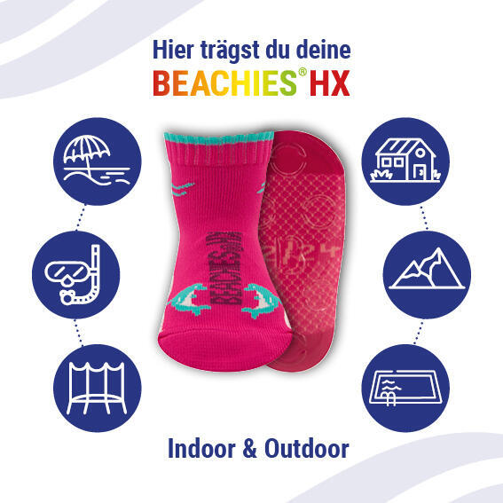 Chaussettes d'eau/Chaussettes de plage - Dauphin rose - Enfants