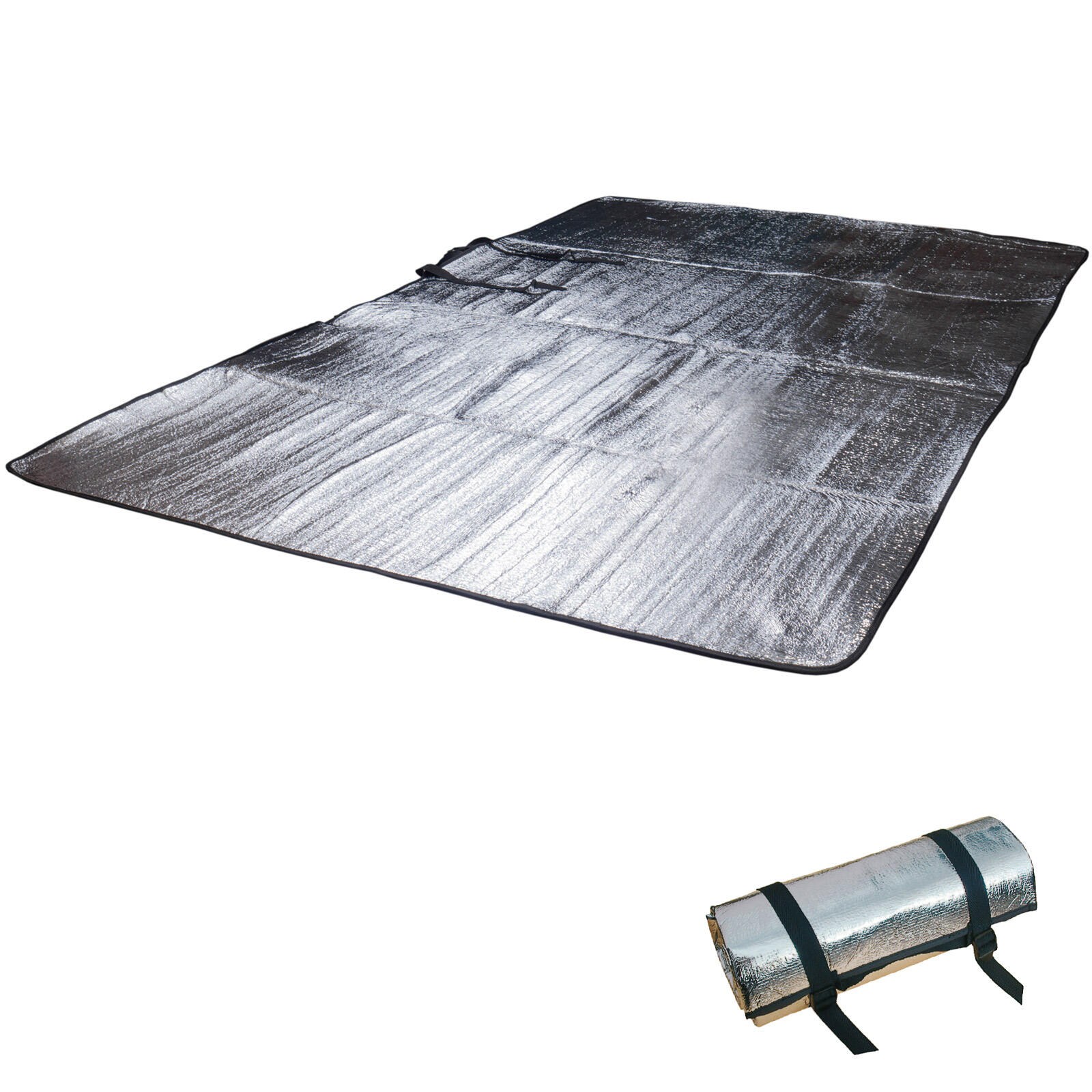 OUTDOOR INTERNATIONAL Aluminium isolatiemat Dubbele mat Thermo-isolatiemat 2-persoons Thermo-mat