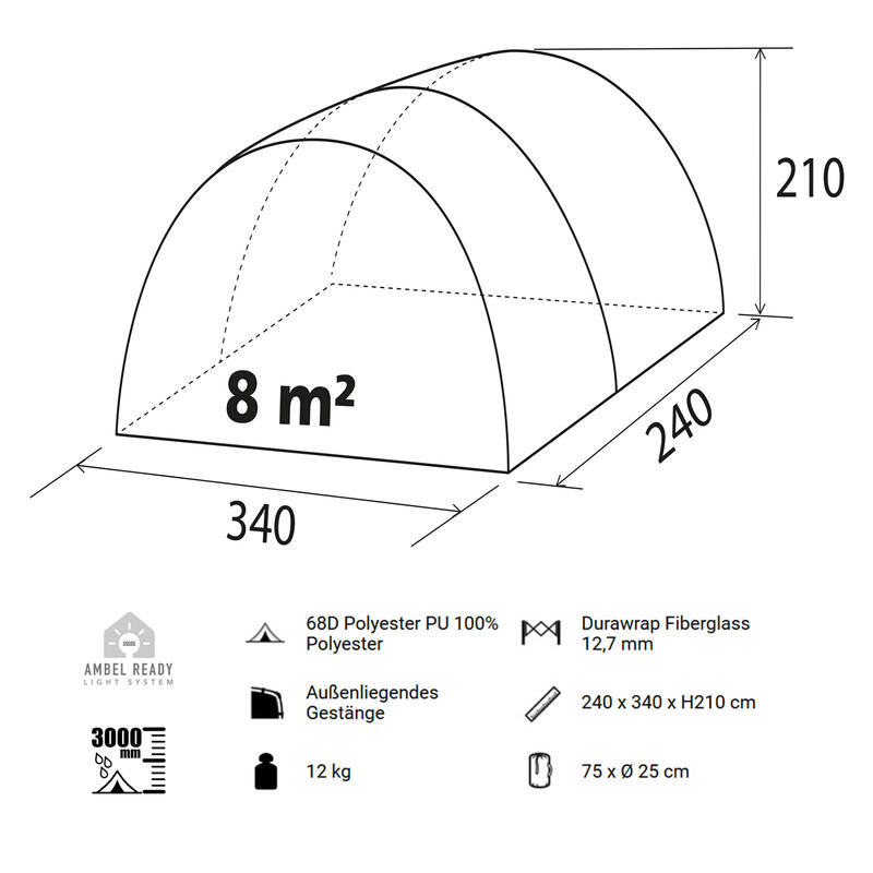 tenda per van Beyond minibus furgonati VW campeggio