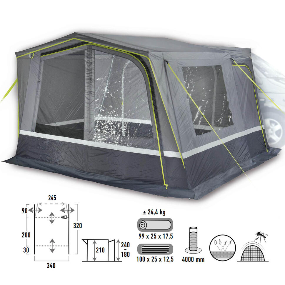 Markiza/Namiot do busa/campera High Peak Tramp 2.0, wyjmowana podłoga wanny