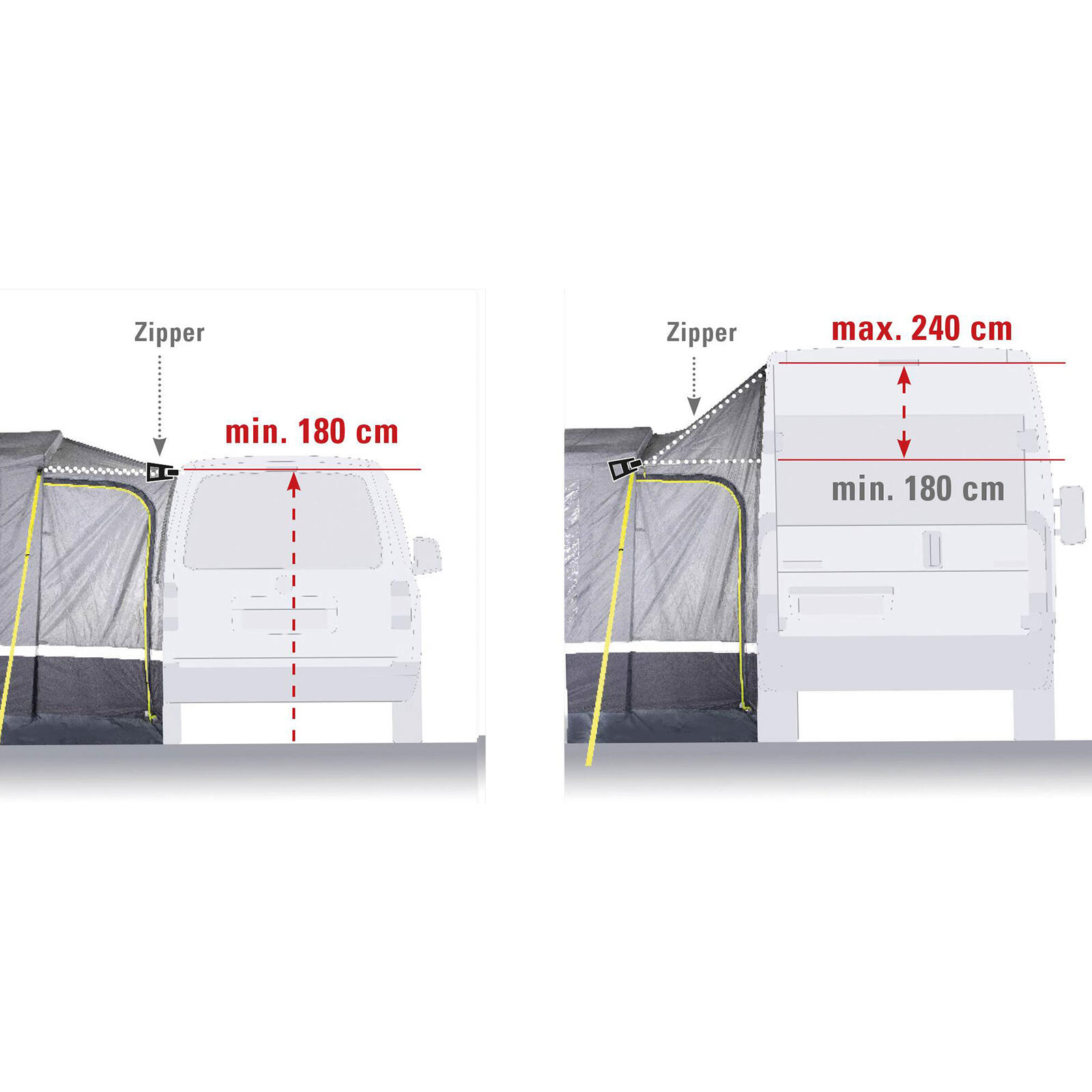 High Peak Tramp 2.0 Awning Tent Polyester 3.20x3.40 m 3/7