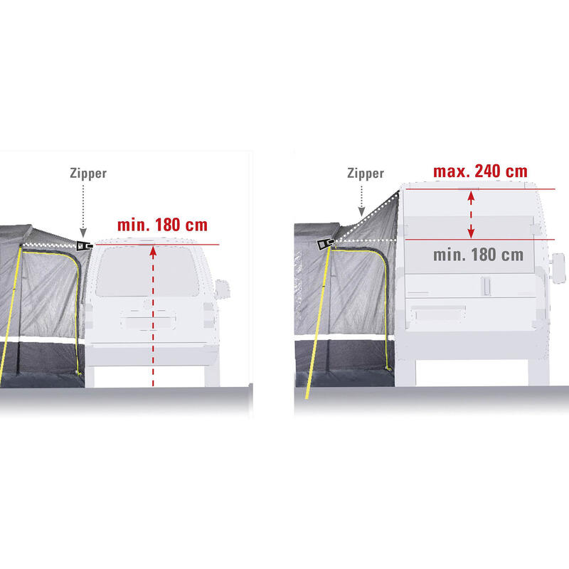 Tente de bus Tramp 2.0 Van SUV VW camping Auvent 4000 mm