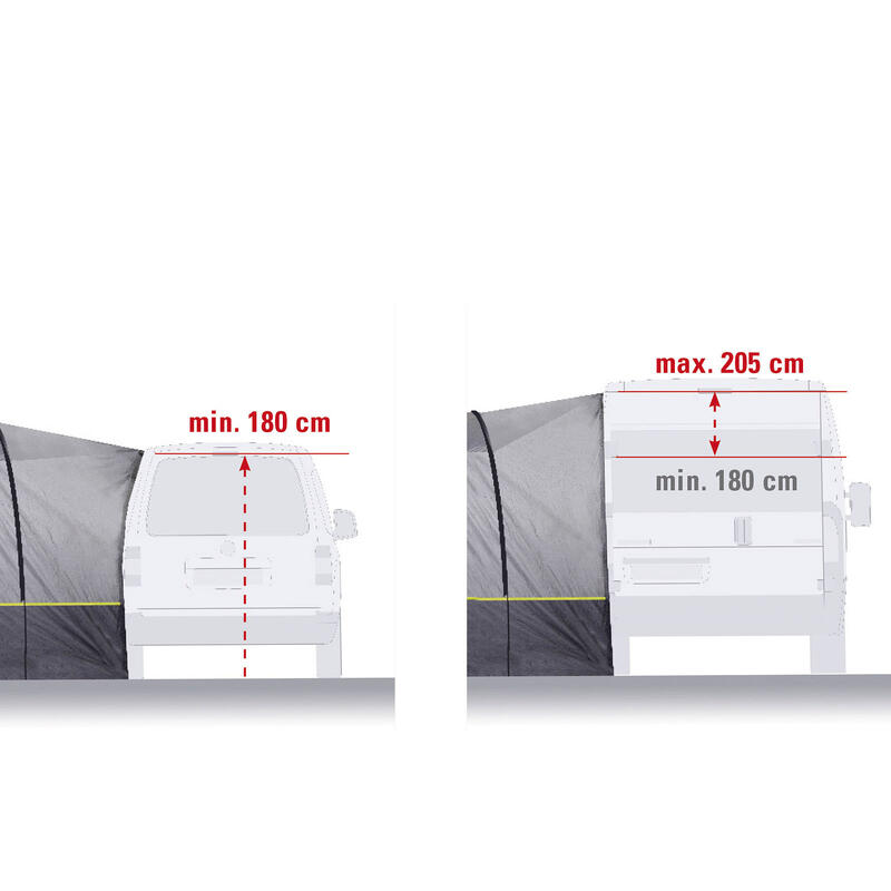 Abri bus Trento 2.0 Van SUV Camping Tente Voyage Auvent