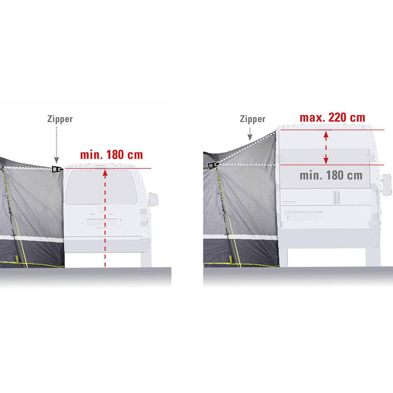 Tente de bus Trentino 2.0 Van SUV VW Camping Auvent 4000mm