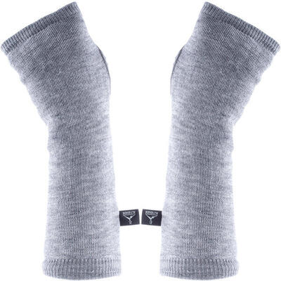 Gants Sans Doigts en Tricot 100% Cachemire, Gants Demi Doigts Chaud Doux avec Trous pour Pouce pour Hommes Femmes Étudiants, Unisexe Mitaines Sans