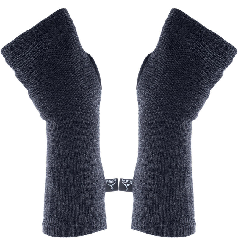 Badstof armwarmers polswarmers vingerloos 100% merinowol