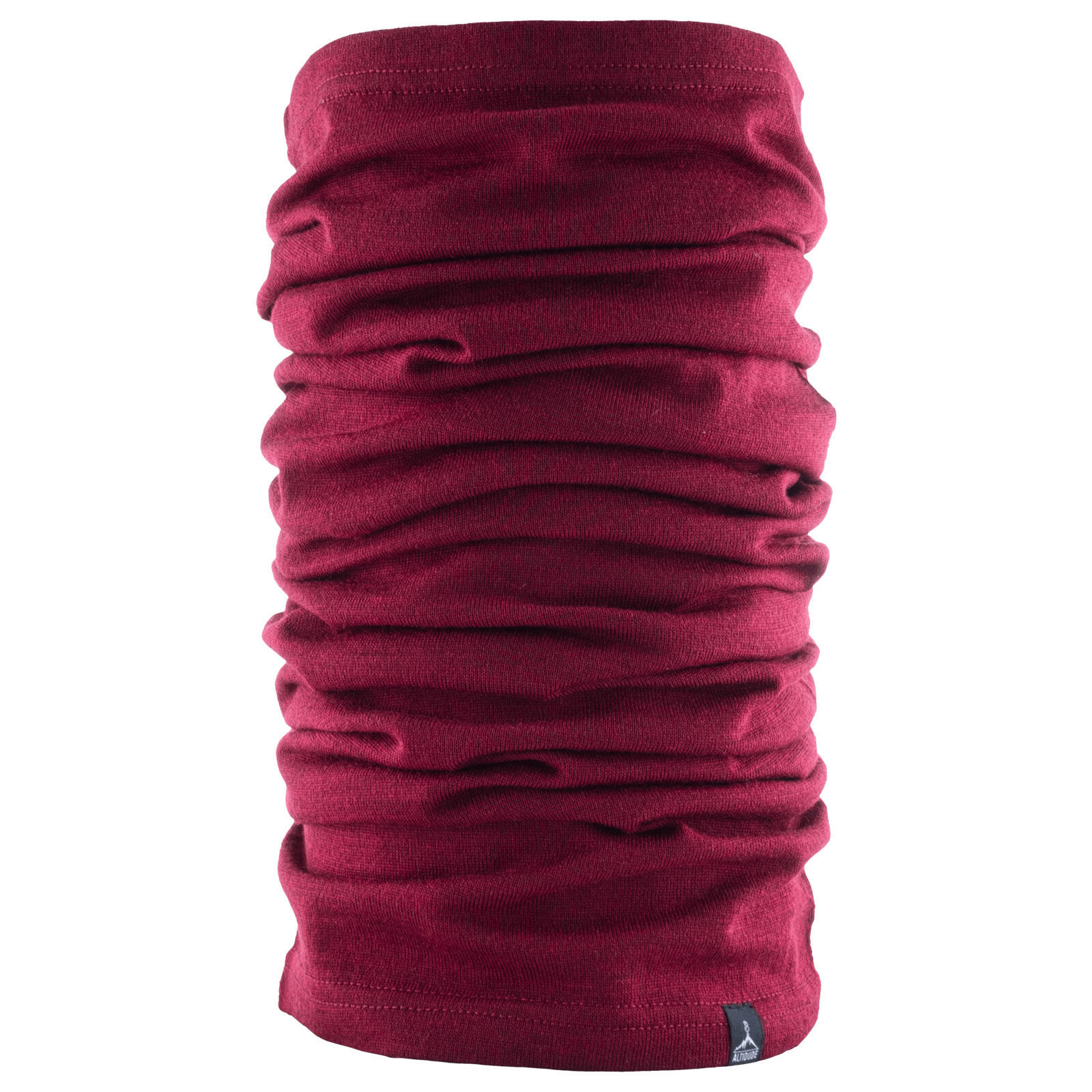 Altidude - Écharpe Multitube Single Bouclette D'Hiver 100% Laine Mérinos - Écharpe - Bordeaux|rouge - Taille Unique - Decathlon