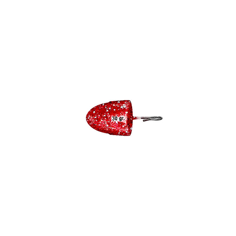 Plomo Jigging Pesca JLC Vinilo Ika Rojo Brillos 30 g