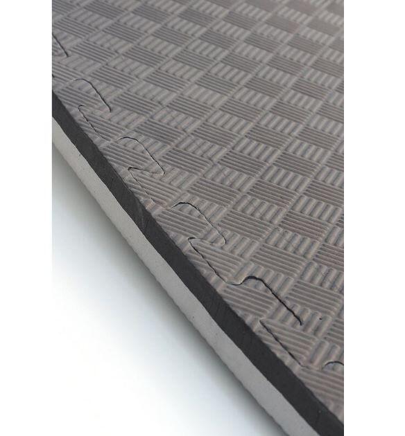 Set 10 Dalles Tatami Puzzle Pro 100×100×4cm Noir et Gris 5/7