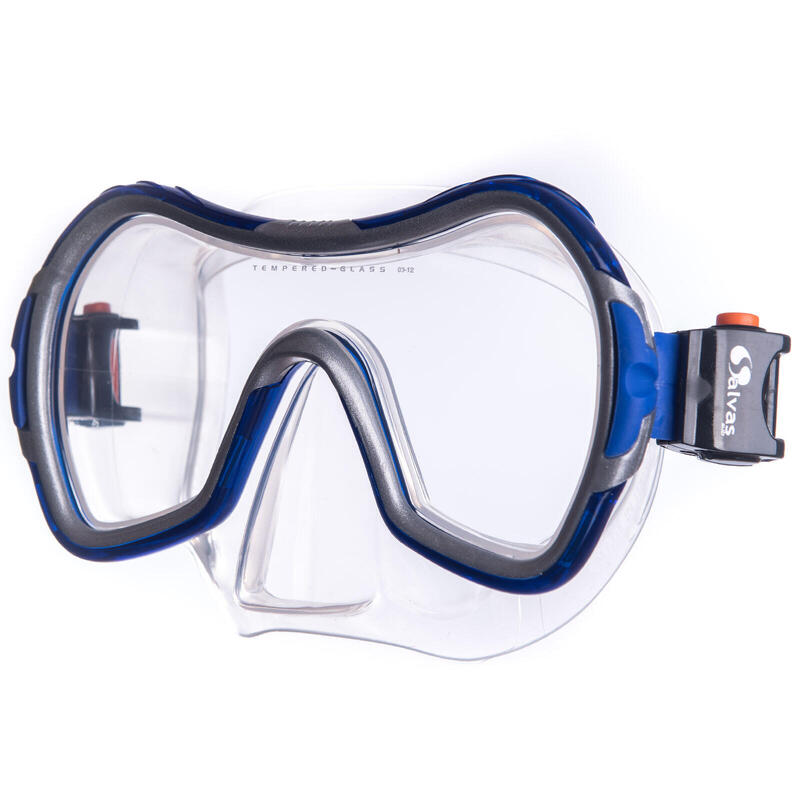 Kinderset Golfduikmasker + snorkel duiker fitting DryTop siliconen