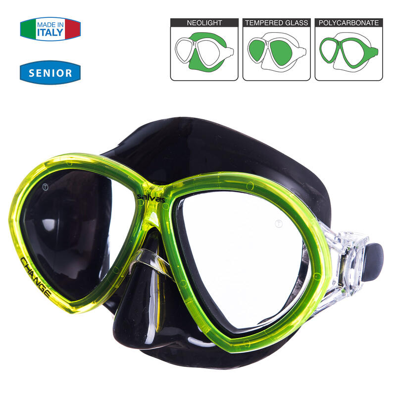 Masque de plongée Change Sr Tuba Lunettes natation Anti-buée Adultes