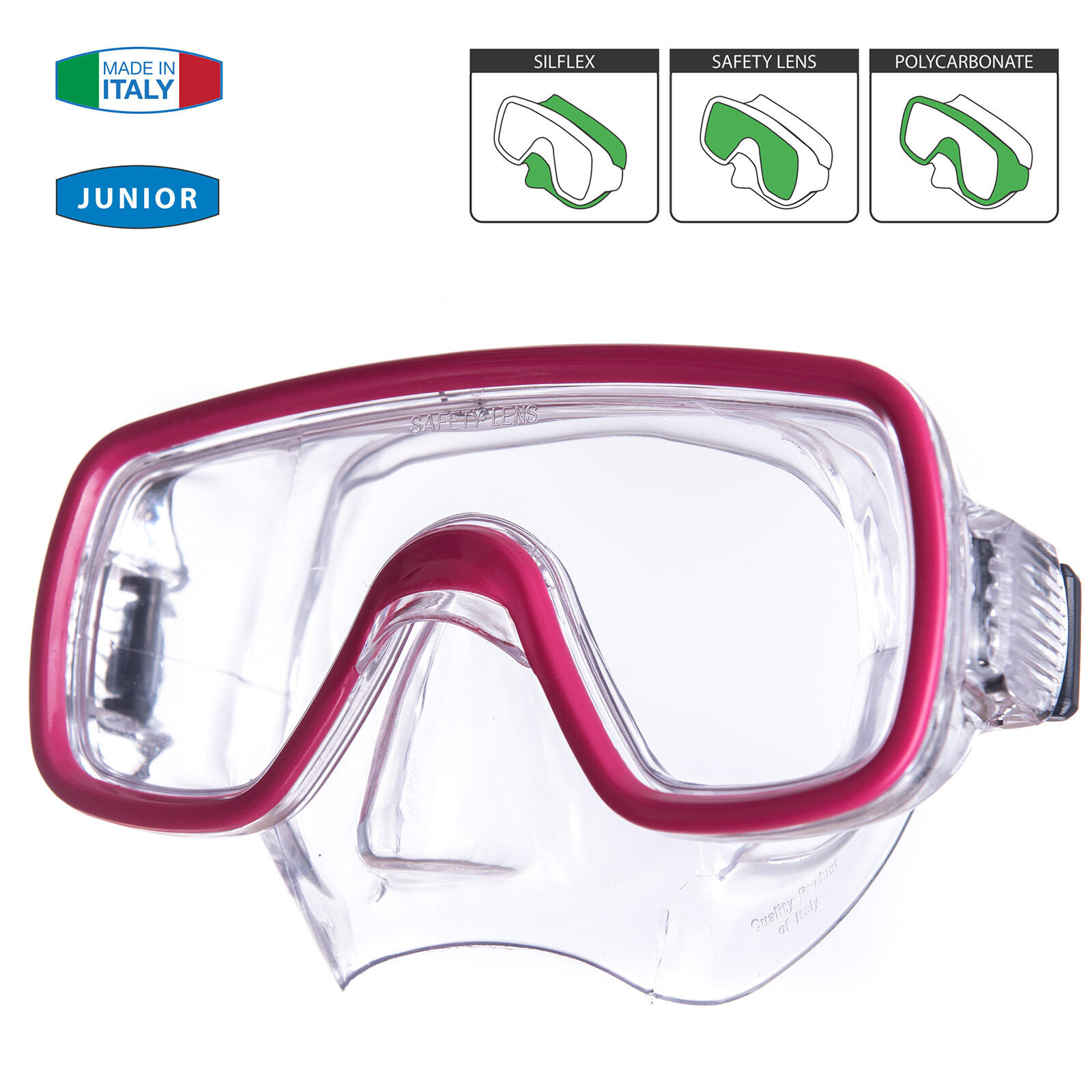 Máscara de buceo para niños Domino snorkel Gafas nariz 2/5