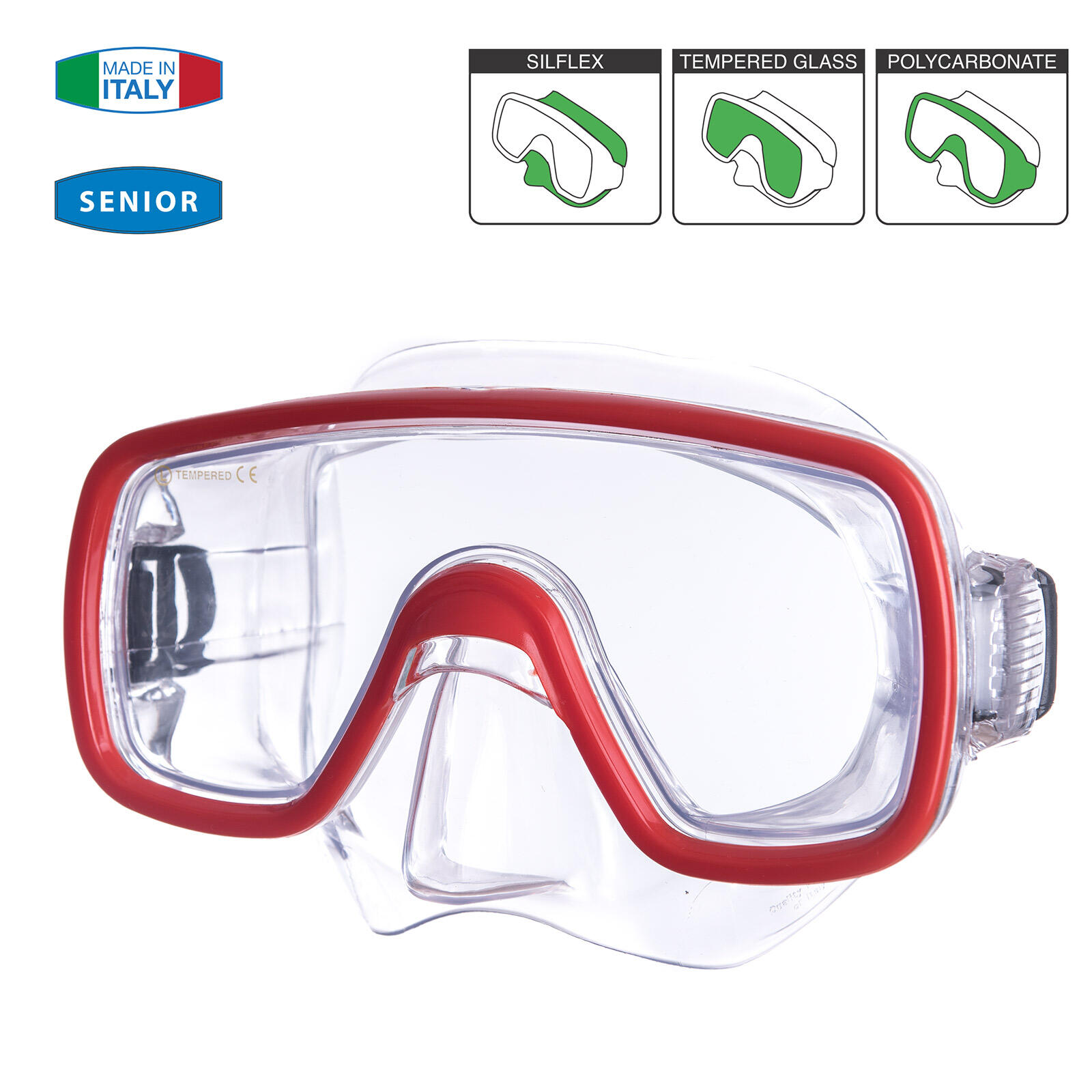 Duikmasker Domino Sr Snorkel Zwembril Anticondens Volwassenen 5/5