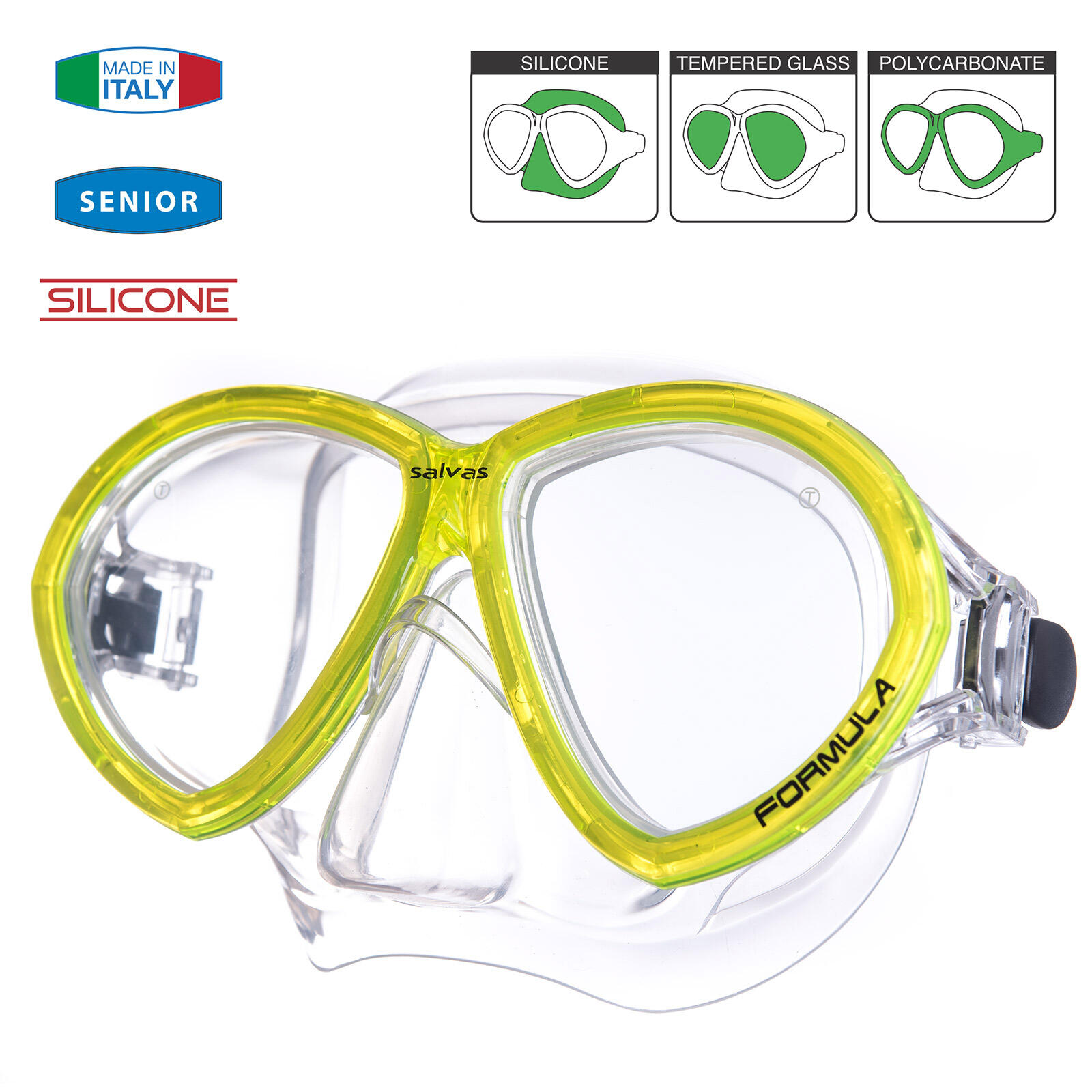 Duikmasker Formule Snorkel Zwembril Silicone Volwassenen 2/5