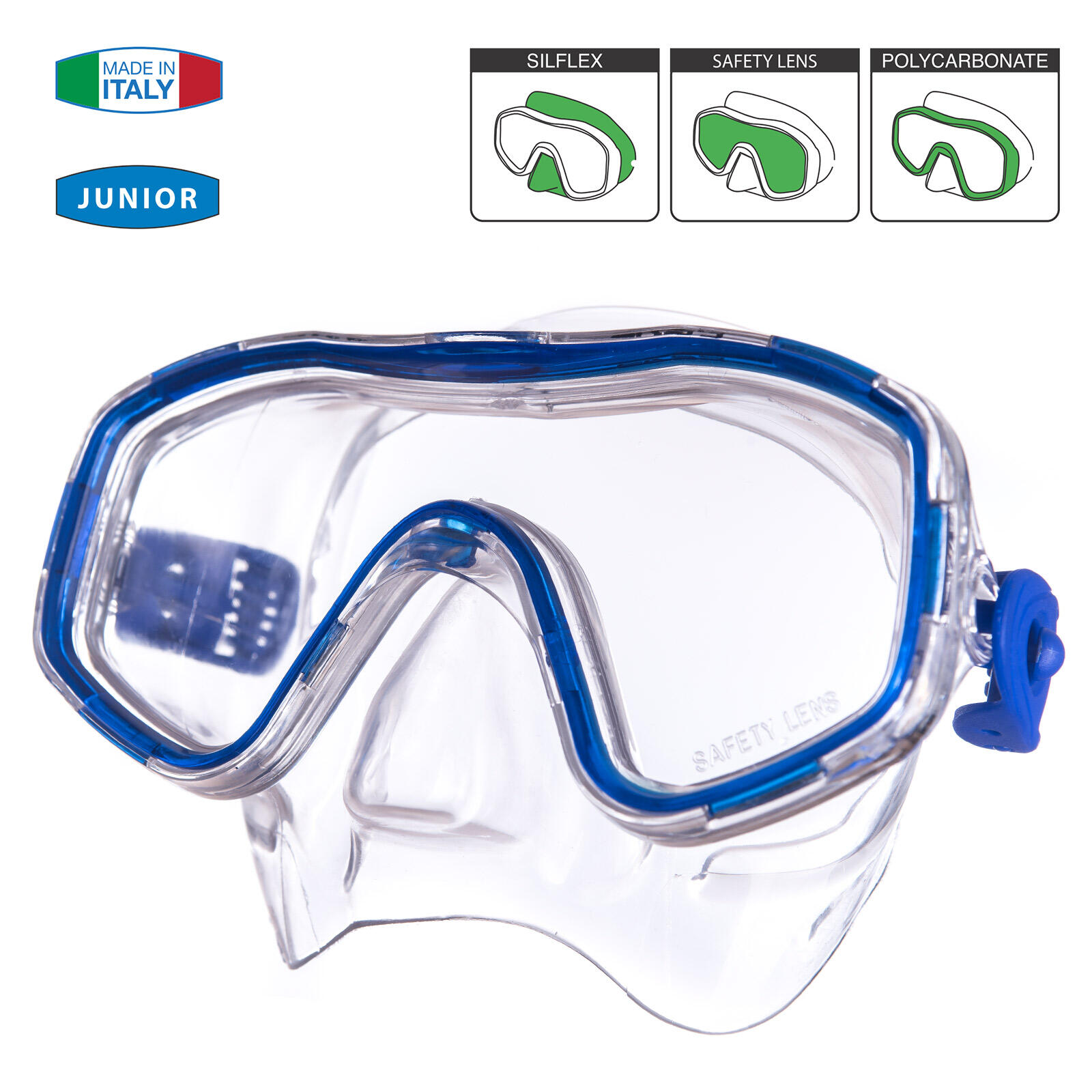 Masque de plongée pour enfants Easy Snorkel avec nez 4/5