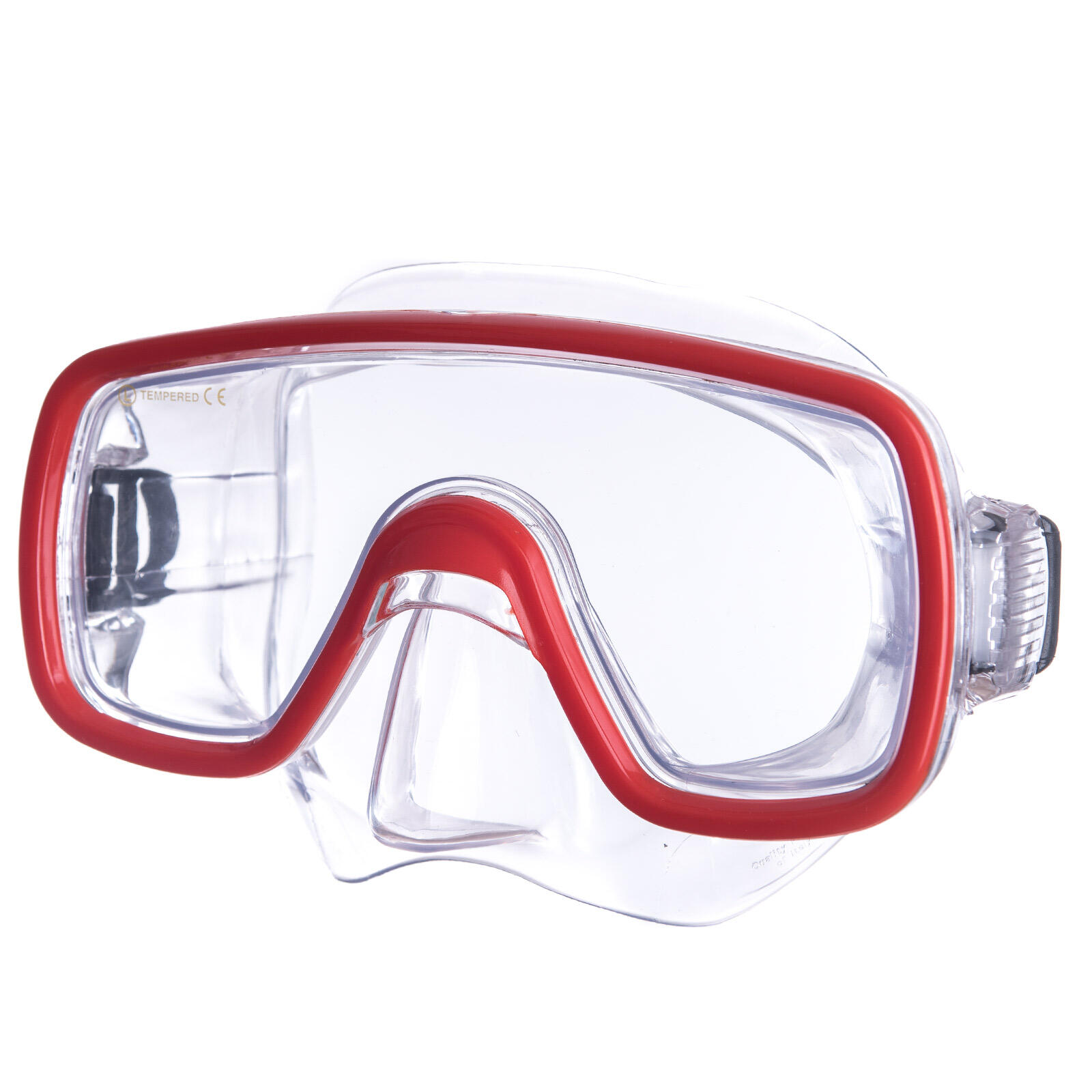 Salvas - Masque De Plongée Domino Sr Tuba Lunettes Natation Anti-buée Adultes - Masque De Plongée - Rouge - Taille Unique - Decathlon