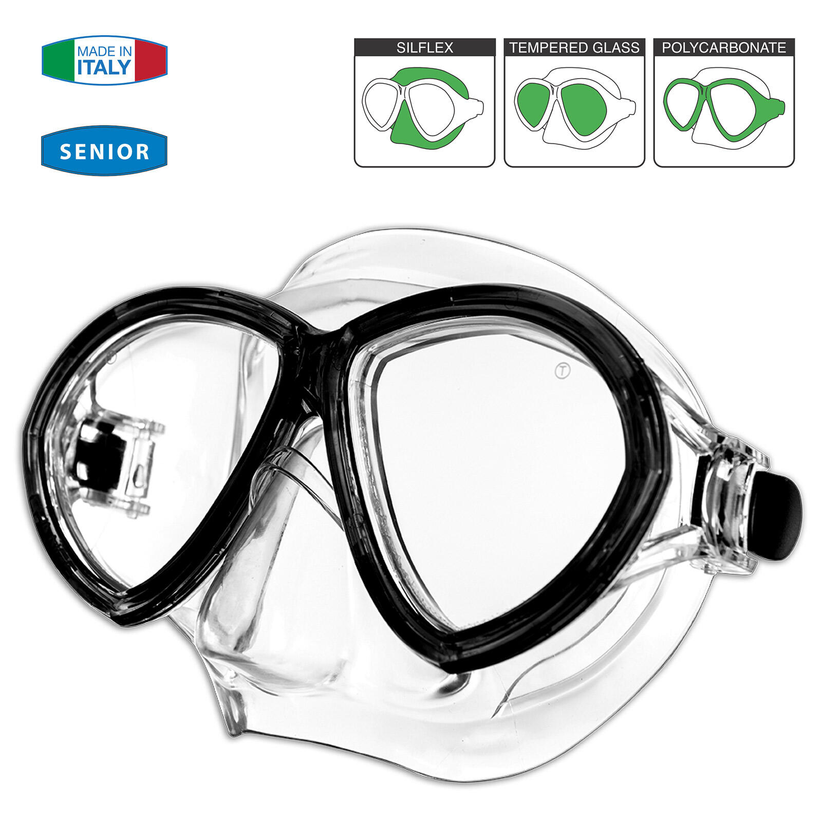 Duikmasker Verandering Sr Snorkel Zwembril Anti-fog Volwassene 2/5