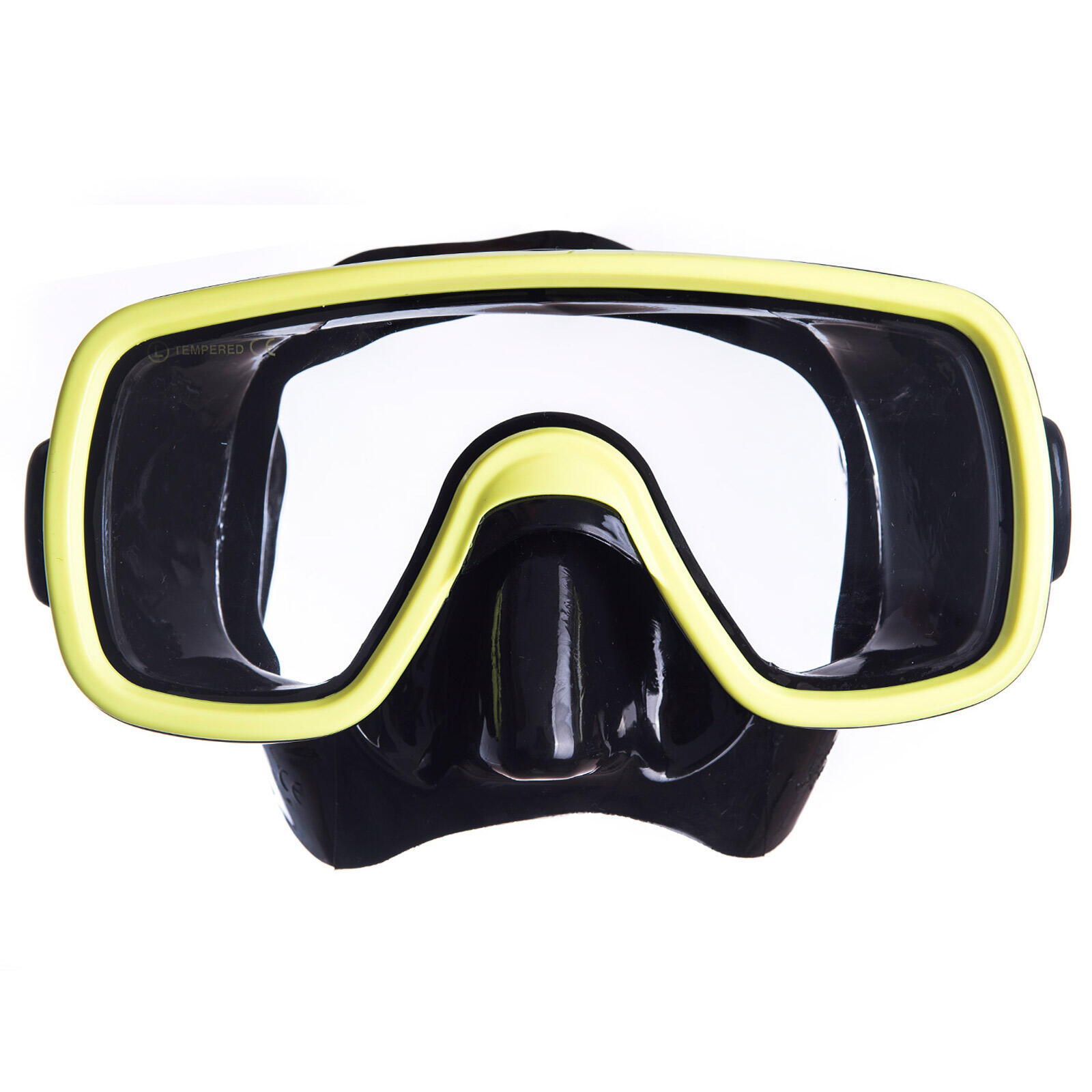 Salvas - Masque De Plongée Domino Sr Tuba Lunettes Natation Anti-buée Adultes - Masque De Plongée - Jaune - Taille Unique - Decathlon