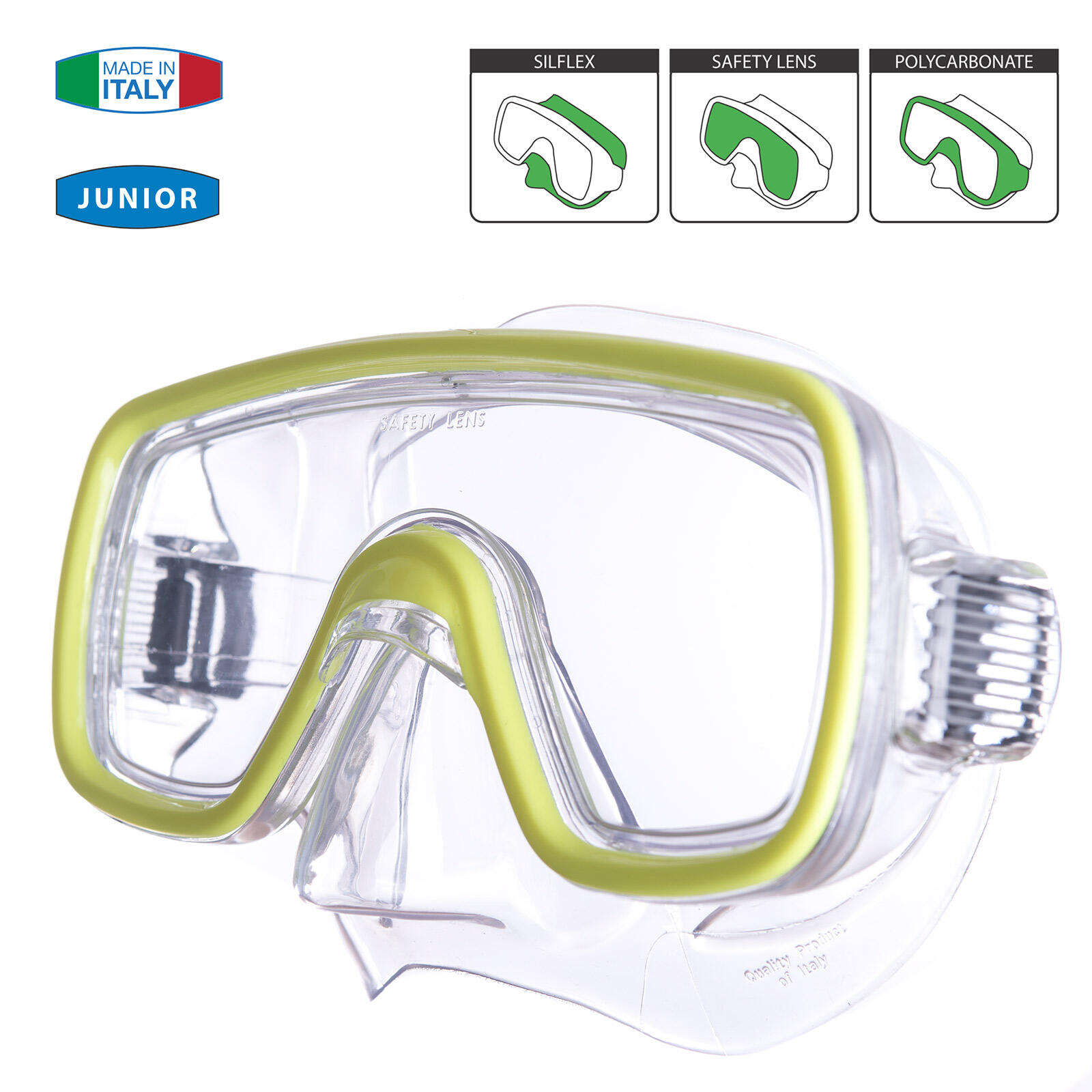 Kinder duikbril Domino snorkel masker neus 2/5