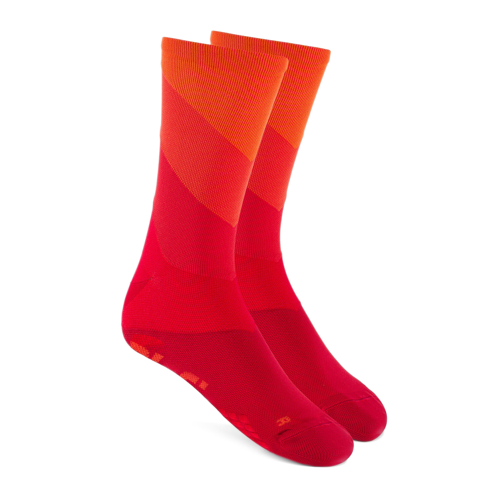 Alé Unisex Q-Skin Meias Digitopress Diagonais Vermelhas 5/5