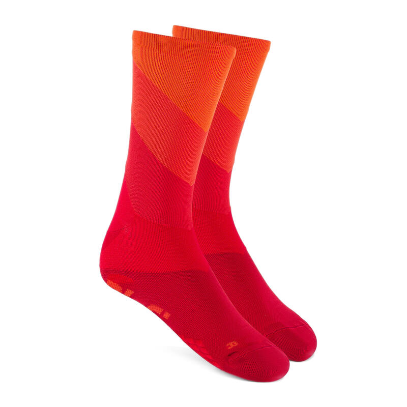 Chaussettes Unisexe Alé Q-Skin Diagonal Digitopress Rouge