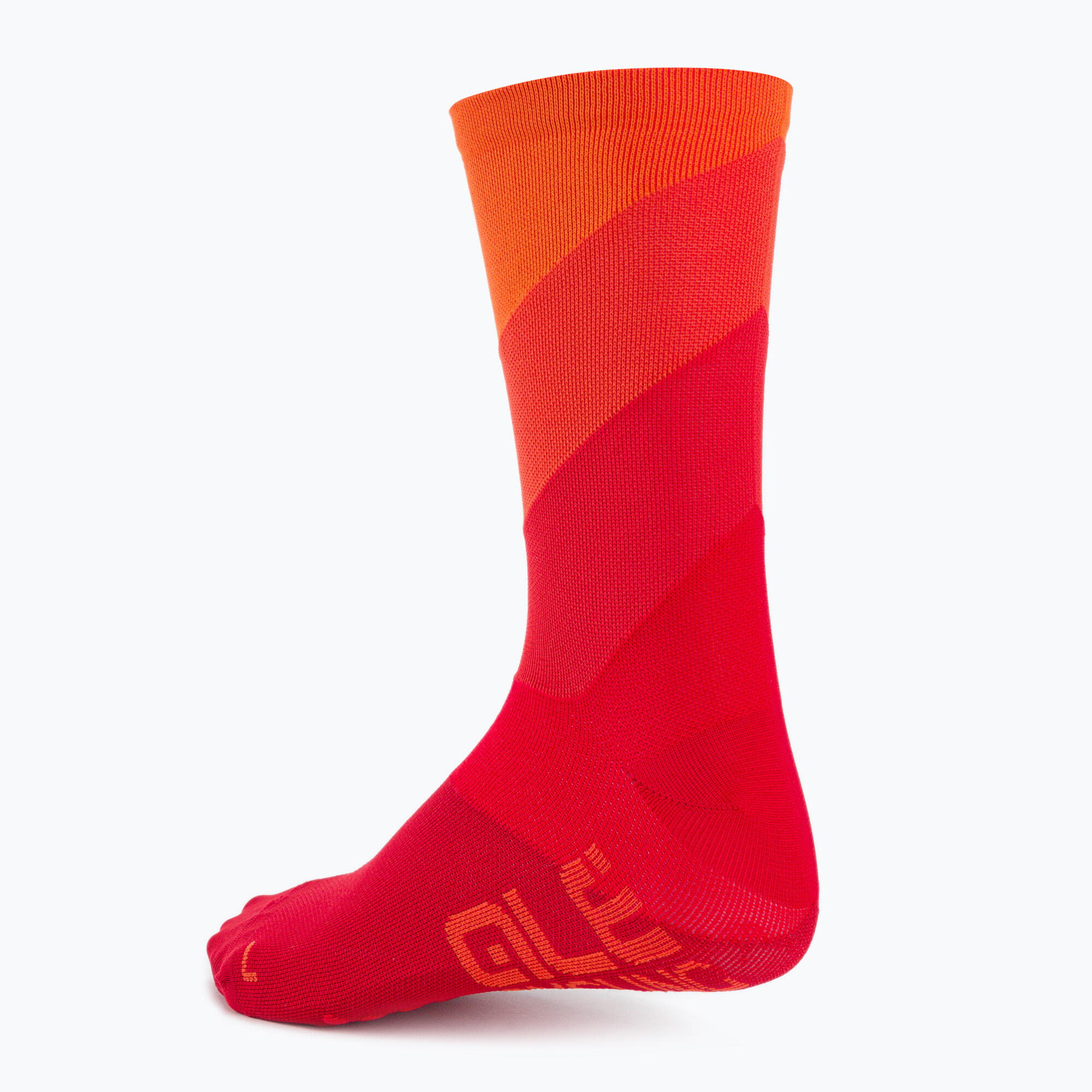 Alé Unisex Q-Skin Meias Digitopress Diagonais Vermelhas 2/5